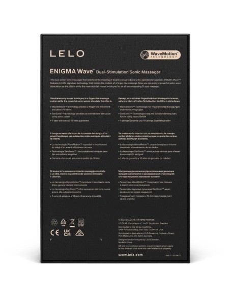 LELO ENIGMA WAVE MASAJEADOR TRIPLE VIBRACIAN MORADO