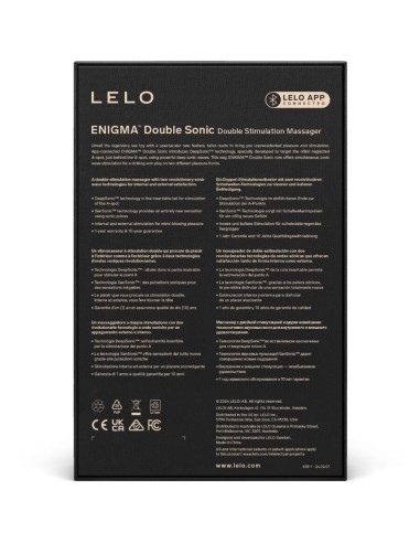 LELO ENIGMA DOUBLE SONIC VIBRADOR PUNTO G NEGRO