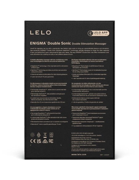 LELO ENIGMA DOUBLE SONIC VIBRADOR PUNTO G MORADO
