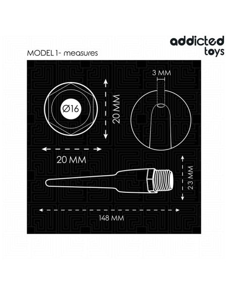 ADDICTED TOYS LIMPIADOR ANAL CON ADAPTADOR UNIVERSAL MODELO 1 ADDICTED TOYS LIMPIADOR ANAL CON ADAPTADOR UNIVERSAL MODELO 1