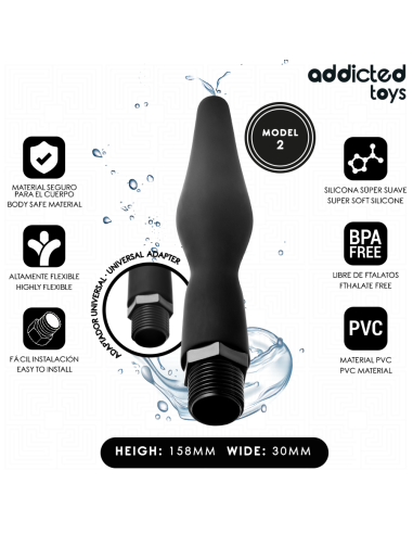 ADDICTED TOYS LIMPIADOR ANAL CON ADAPTADOR UNIVERSAL MODELO 2