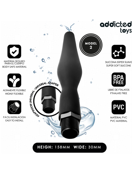 ADDICTED TOYS LIMPIADOR ANAL CON ADAPTADOR UNIVERSAL MODELO 2 ADDICTED TOYS LIMPIADOR ANAL CON ADAPTADOR UNIVERSAL MODELO 2