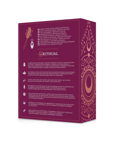 RITHUAL ESHA HUEVO CONTROL REMOTO SISTEMA ROTACIoN VIBRACIoN