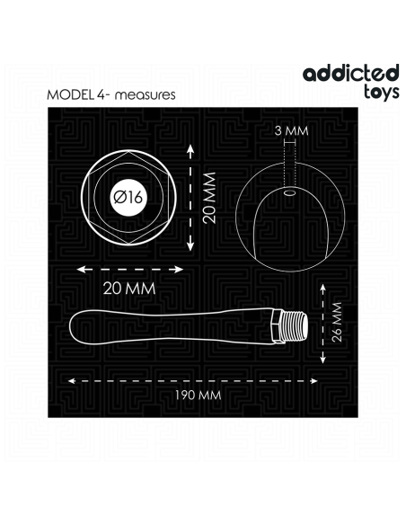 ADDICTED TOYS LIMPIADOR ANAL CON ADAPTADOR UNIVERSAL MODELO 4