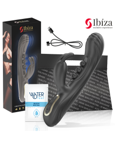 IBIZA VIBRADOR RABBIT PERLAS CON PULSACIAN