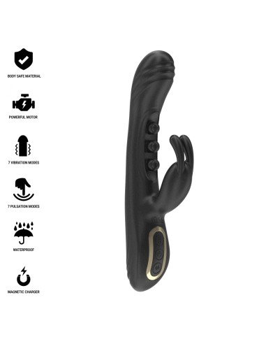 IBIZA VIBRADOR RABBIT PERLAS CON PULSACIAN