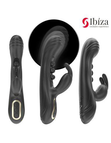 IBIZA VIBRADOR RABBIT PERLAS CON PULSACIAN