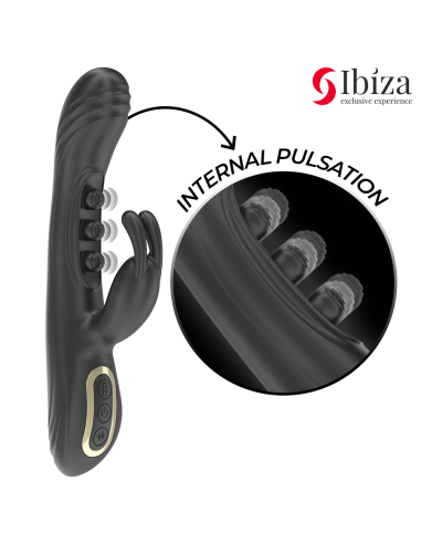 IBIZA VIBRADOR RABBIT PERLAS CON PULSACIAN