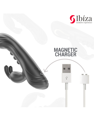 IBIZA VIBRADOR RABBIT PERLAS CON PULSACIAN