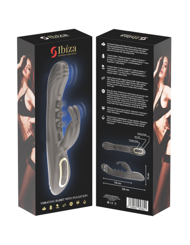 IBIZA VIBRADOR RABBIT PERLAS CON PULSACIAN