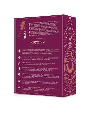 RITHUAL SITA HUEVO CONTROL REMOTO ROTACIoN DE PERLAS VIBRACIoN