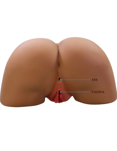 CRAZY BULL GERIANN TRASERO FEMENINO REALISTA VIBRADOR SUCCIONADOR CON SONIDO 55 KG
