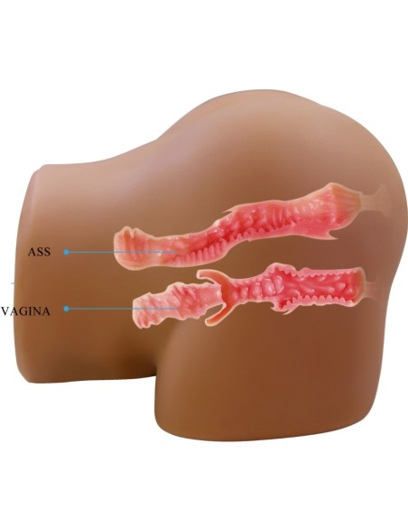 CRAZY BULL GERIANN TRASERO FEMENINO REALISTA VIBRADOR SUCCIONADOR CON SONIDO 55 KG