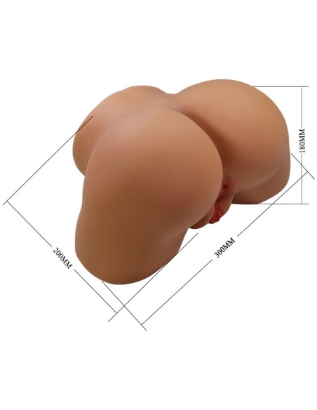 CRAZY BULL GERIANN TRASERO FEMENINO REALISTA VIBRADOR SUCCIONADOR CON SONIDO 55 KG