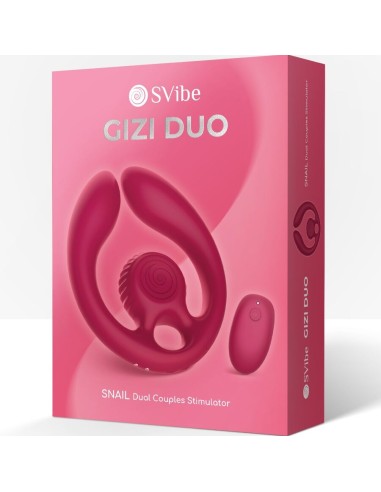 SNAIL VIBE GIZI DAO ESTIMULADOR DE PAREJAS CONTROL REMOTO BURDEOS