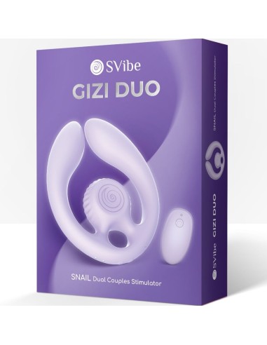 SNAIL VIBE GIZI DAO ESTIMULADOR DE PAREJAS CONTROL REMOTO LILA