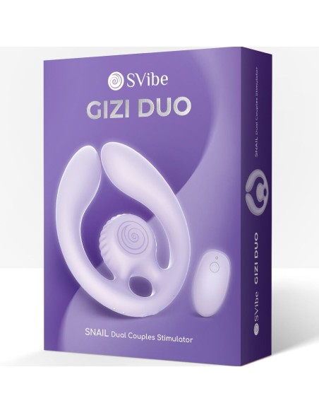 SNAIL VIBE GIZI DAO ESTIMULADOR DE PAREJAS CONTROL REMOTO LILA