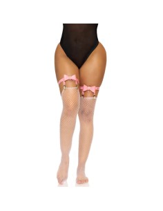 LEG AVENUE LIGUERO ALTO DE CUERO VEGANO TALLA ANICA ROSA