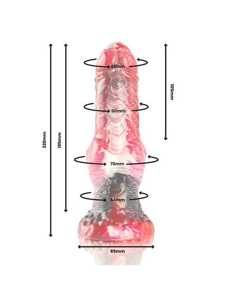 EPIC HELIOS DILDO CON TESTACULOS CALOR Y AXTASIS