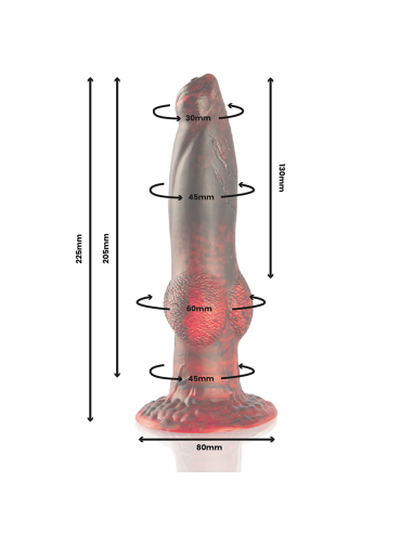 EPIC PROMETHEUS DILDO TITAN EN LLAMAS RECARGABLE CONTROL REMOTO