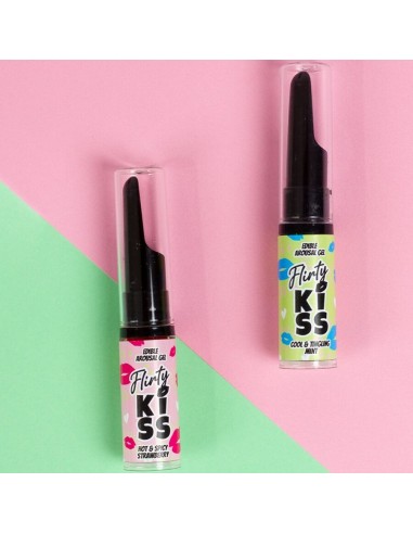 SECRETPLAY FLIRTY KISS GELES CON EFECTOS SEXO ORAL FRESA MENTA 2 x 8 GR