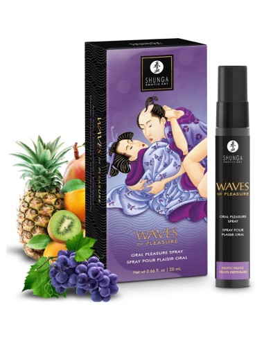 SHUNGA WAVES PLEASURE SPRAY ORAL SEDUCTOR FRUTAS EXATICAS 20 ML