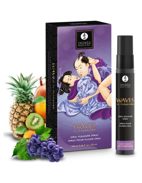 SHUNGA WAVES PLEASURE SPRAY ORAL SEDUCTOR FRUTAS EXATICAS 20 ML