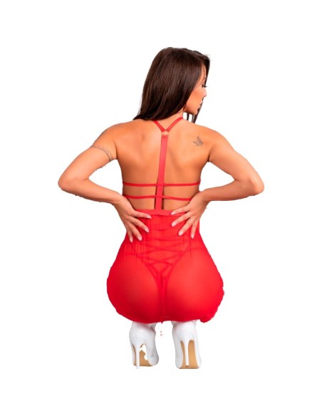 LIVCO CORSETTI FASHION SANTAS CANDY LC 90722 CAMISA TANGA NAVIDEAO S M