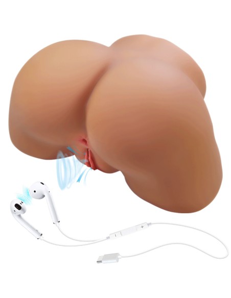 CRAZY BULL ILANA TRASERO FEMENINO REALISTA VIBRADOR SUCCIONADOR CON SONIDO 68 KG