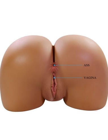 CRAZY BULL WENDY TRASERO FEMENINO REALISTA VIBRADOR SUCCIONADOR CON SONIDO 11 KG