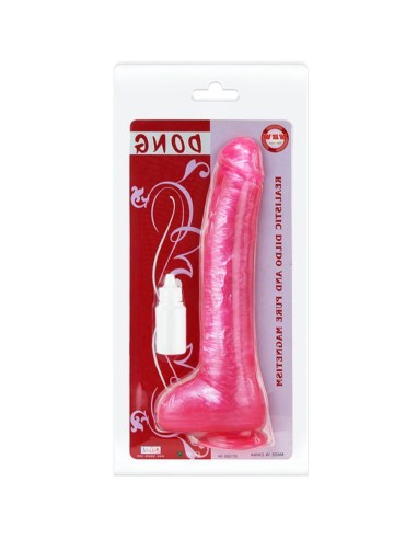 BAILE DONG DILDO REALASTICO ROSA CON VENTOSA