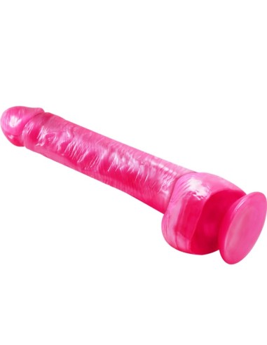 BAILE DONG DILDO REALASTICO ROSA CON VENTOSA