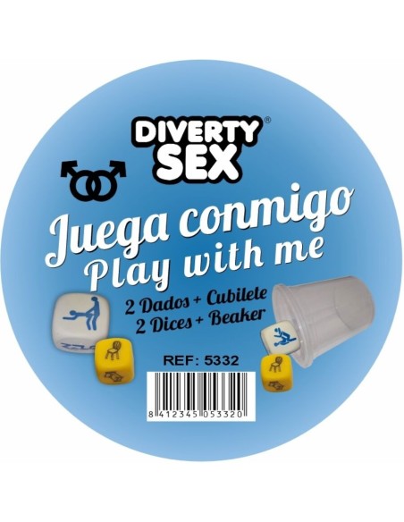 DIABLO PICANTE DADOS LUGAR POSTURAS CHICOS CON CUBILETE