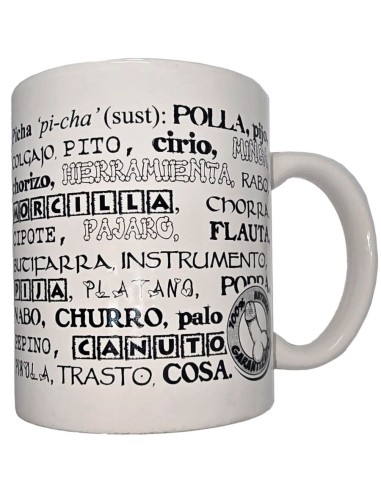 DIABLO PICANTE TAZA BLANCA DE SINANIMOS PENE 370 ML
