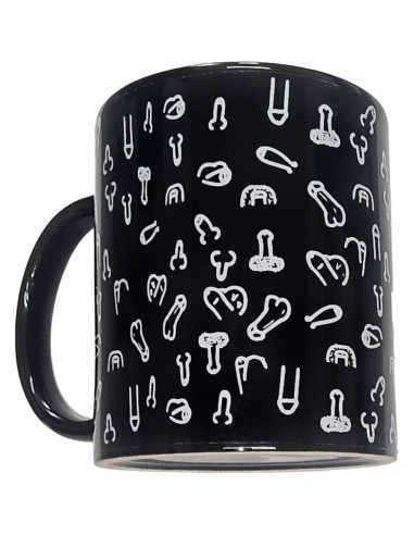 DIABLO PICANTE TAZA NEGRA PENES 370 ML