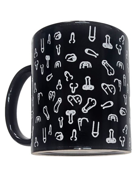 DIABLO PICANTE TAZA NEGRA PENES 370 ML