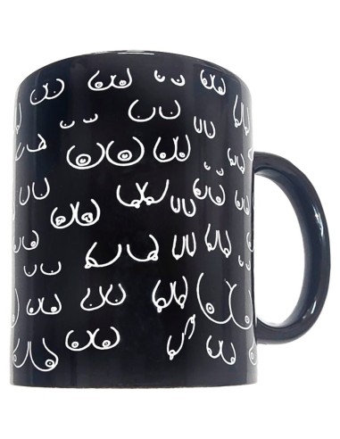 DIABLO PICANTE TAZA NEGRA TETAS 370 ML