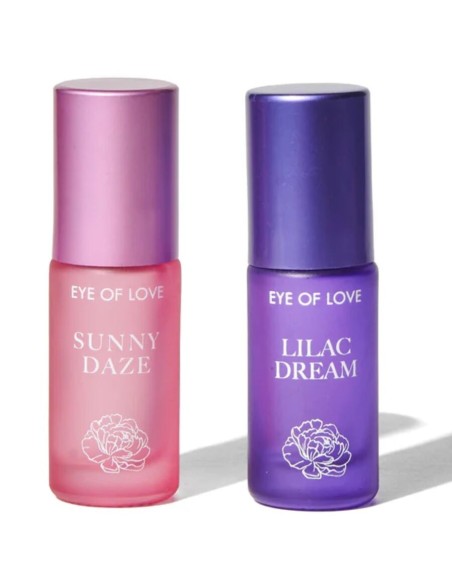 EYE OF LOVE BLOOM SET DE PERFUME ROLL ON CON FEROMONAS DE DAA A NOCHE 2 X 5 ML