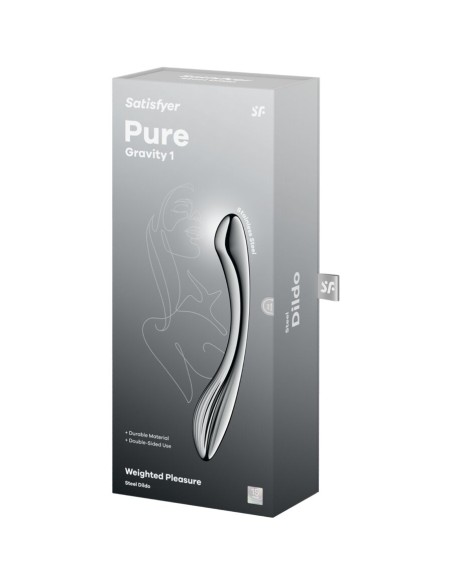 SATISFYER PURE GRAVITY 1 DILDO ACERO INOXIDABLE DOBLE USO