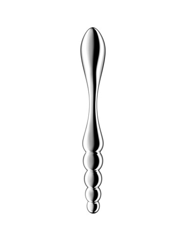 SATISFYER STAR FORCE 1 DILDO ACERO INOXIDABLE DOBLE USO