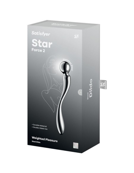 SATISFYER STAR FORCE 2 DILDO ACERO INOXIDABLE DOBLE USO