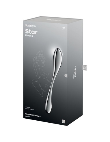 SATISFYER STAR FORCE 3 DILDO ACERO INOXIDABLE DOBLE USO
