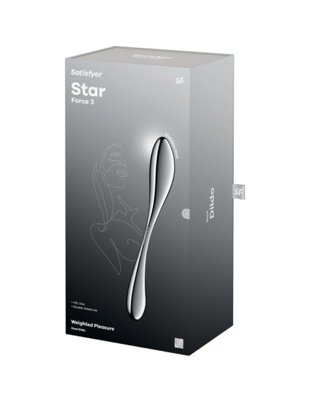 SATISFYER STAR FORCE 3 DILDO ACERO INOXIDABLE DOBLE USO