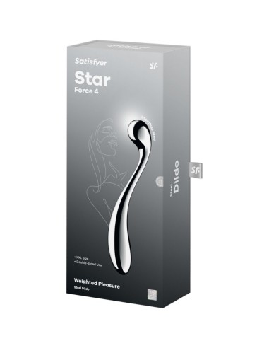 SATISFYER STAR FORCE 4 DILDO ACERO INOXIDABLE DOBLE USO