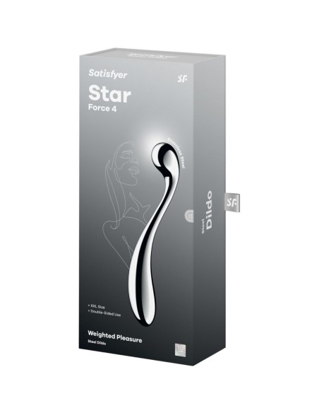SATISFYER STAR FORCE 4 DILDO ACERO INOXIDABLE DOBLE USO