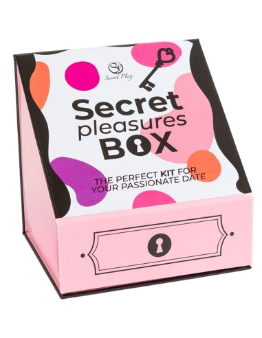 SECRET PLAY CAJA DE PLACERES PARA PAREJAS DADOS BALA VIBRADORA PLUMERO