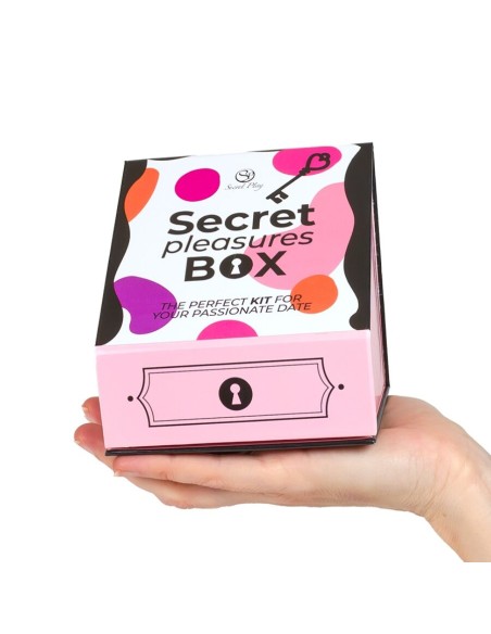 SECRET PLAY CAJA DE PLACERES PARA PAREJAS DADOS BALA VIBRADORA PLUMERO
