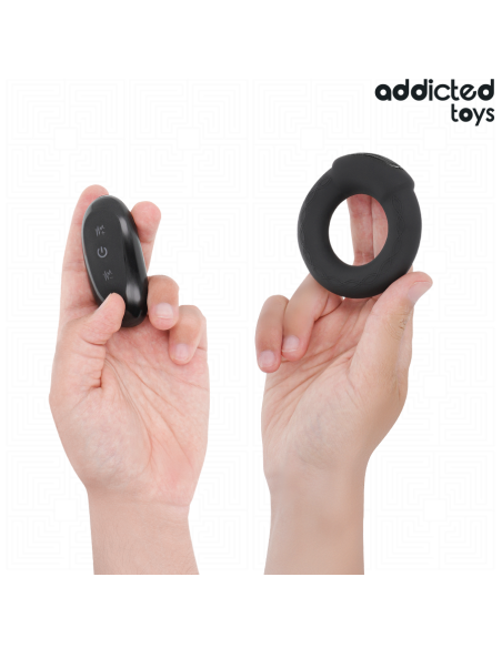 ADDICTED TOYS ANILLO PENE VIBRADOR EFECTO CALOR CONTROL REMOTO