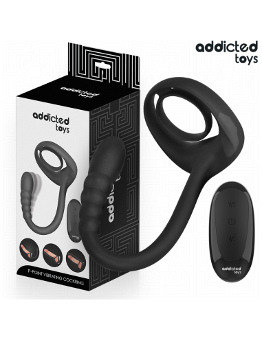 ADDICTED TOYS ANILLO PENE VIBRADOR PUNTOAP CONTROL REMOTO
