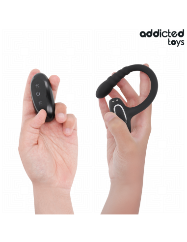 ADDICTED TOYS ANILLO PENE VIBRADOR PUNTOAP CONTROL REMOTO